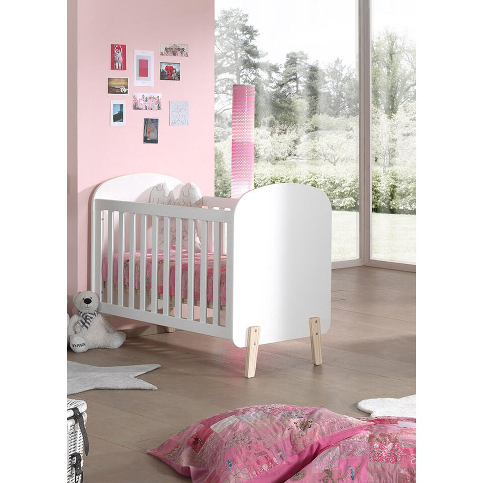Vipack babybed Kiddy - wit - 60x120 cm