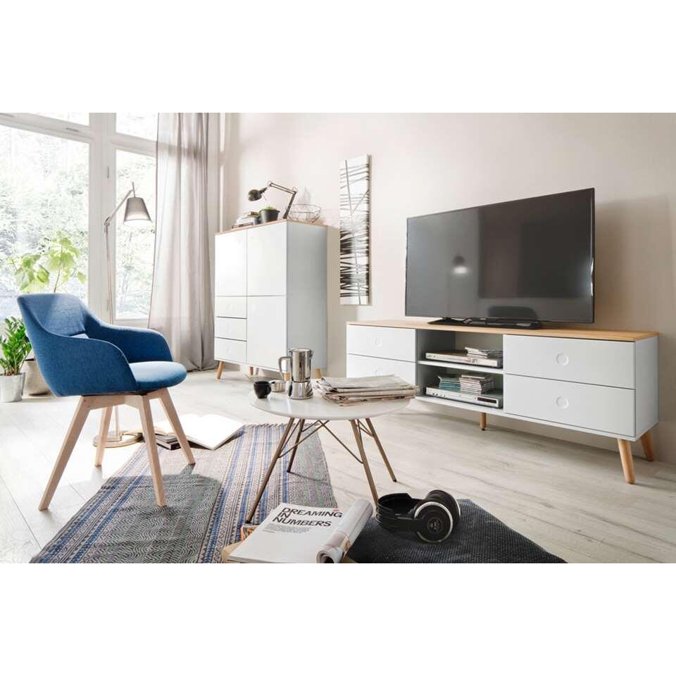 Tenzo tv-meubel Dot - wit/eiken - 60x162x43 cm