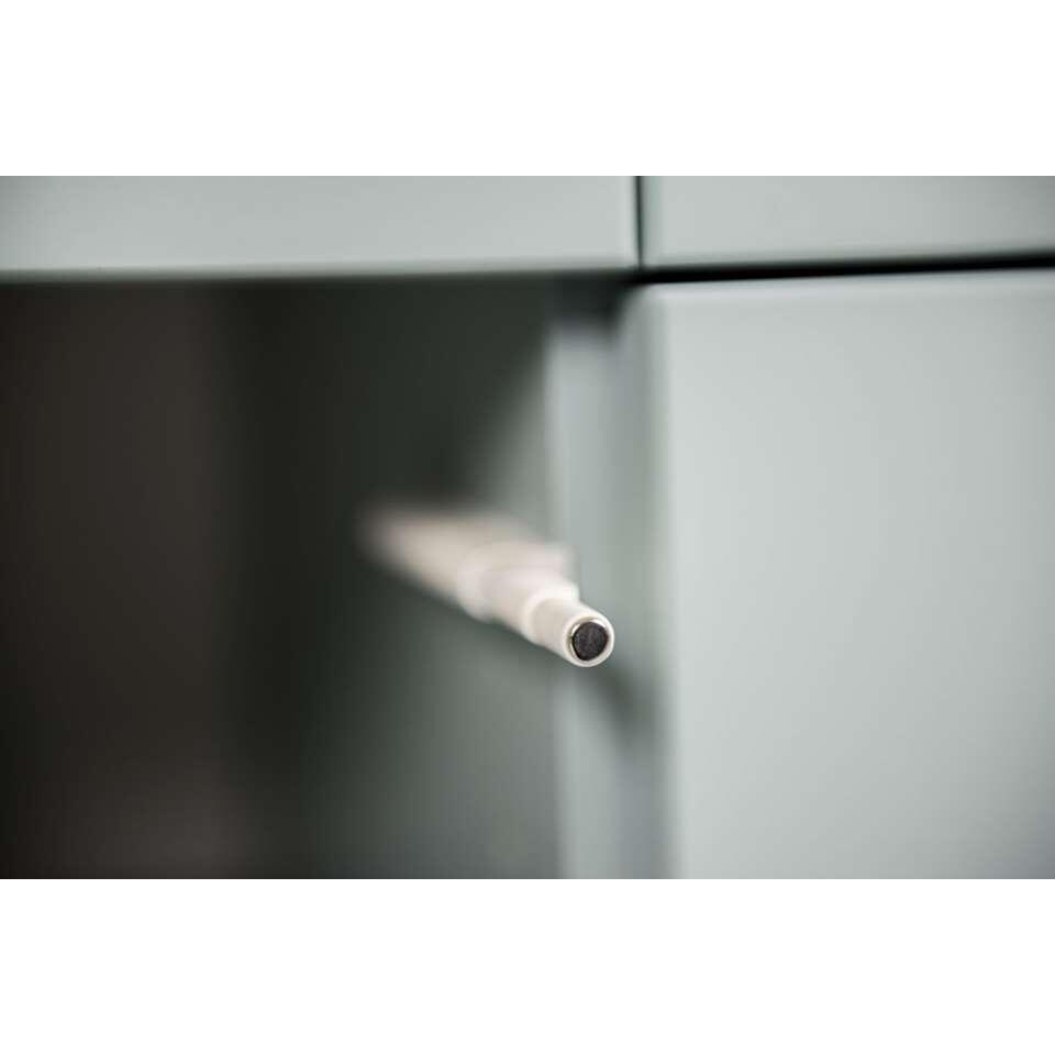 Tenzo dressoir Dot - grijs/eiken - 79x109x43 cm