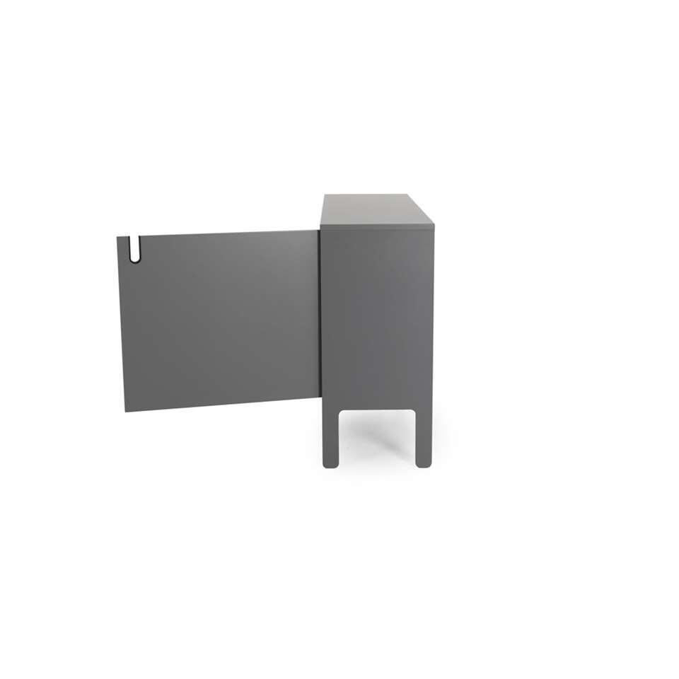 Tenzo dressoir Uno 2-deurs - grijs - 89x148x40 cm