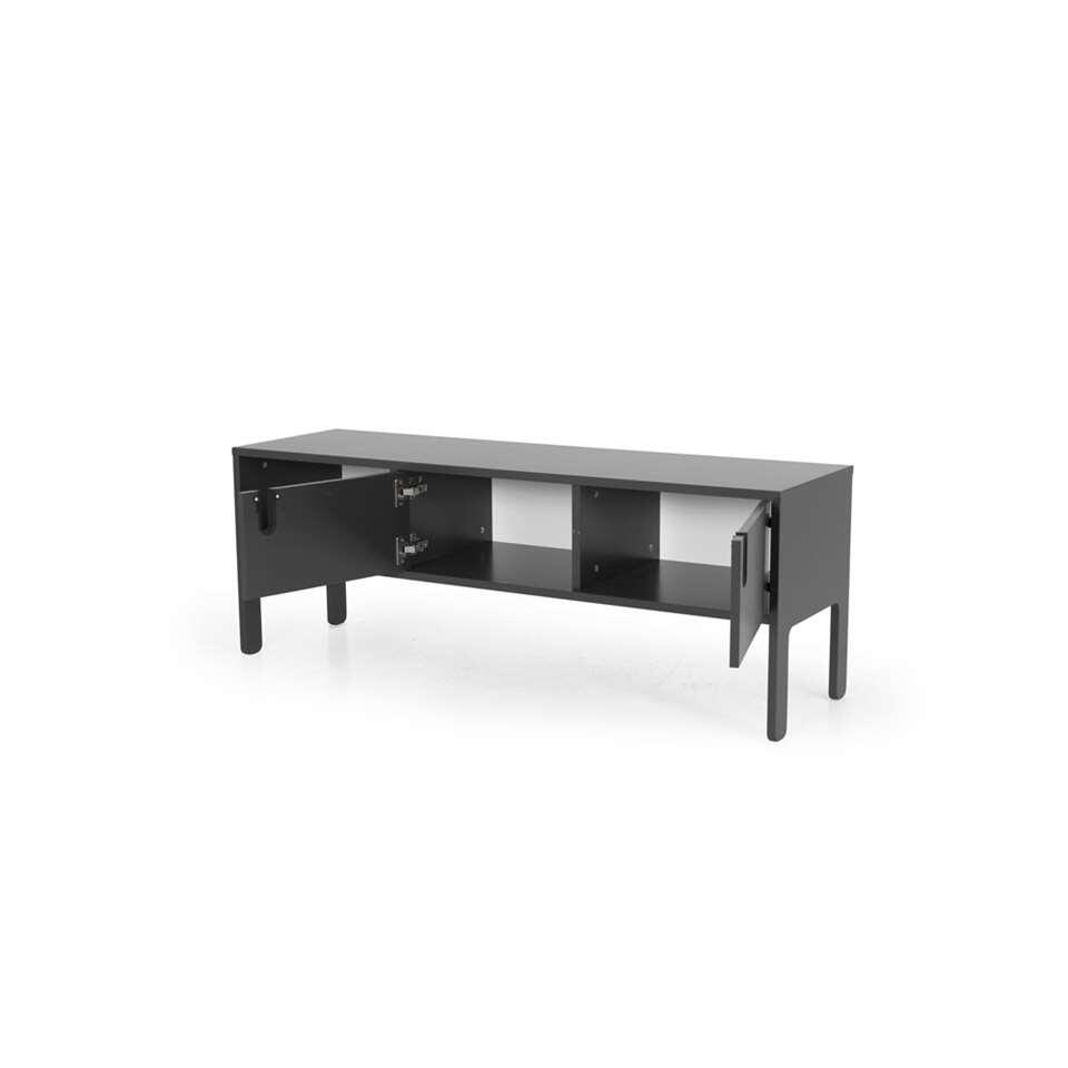 Tenzo tv-meubel Uno 2-deurs - grijs - 50x137x40 cm