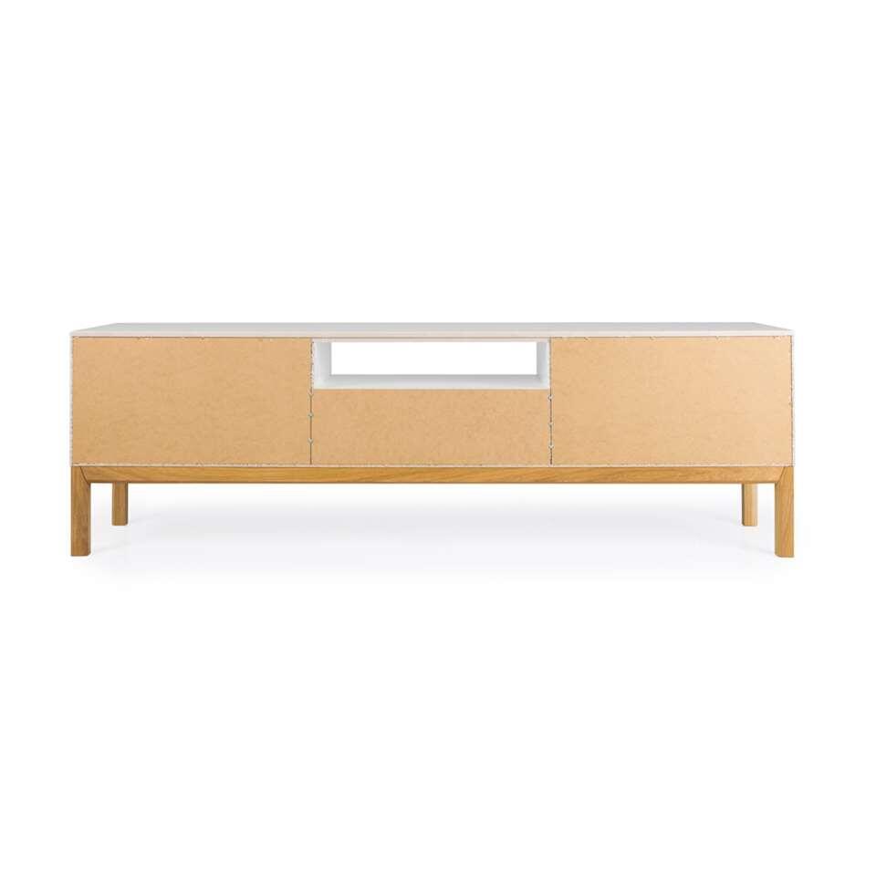 Tenzo tv-meubel Patch - wit/eikenkleur - 56x179x47 cm