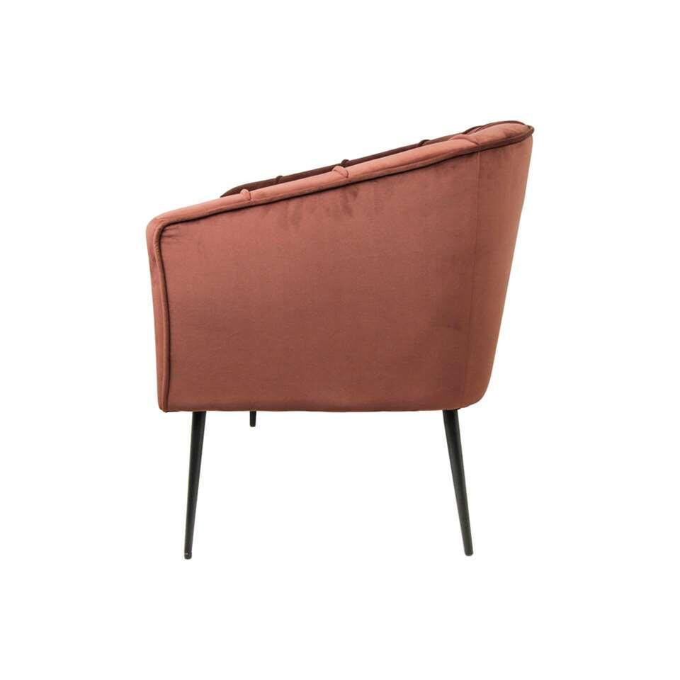 HSM Collection fauteuil Chester - velvet - champagne