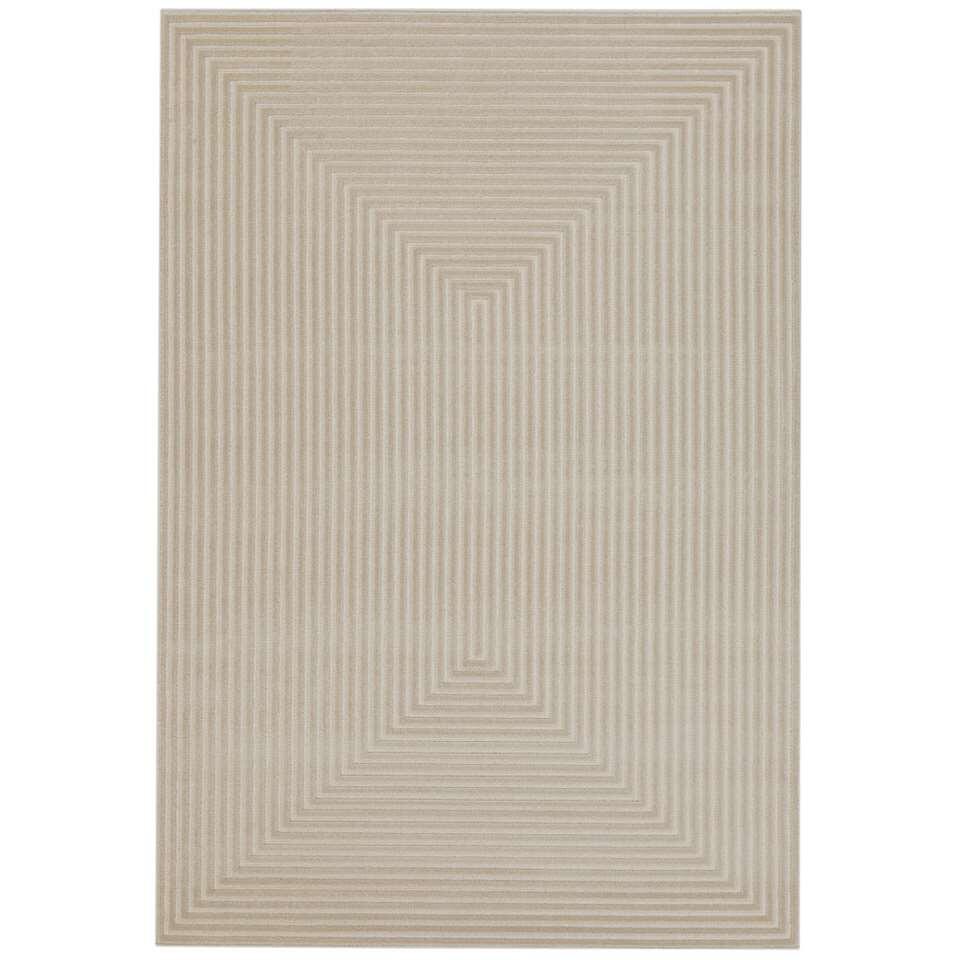 Vloerkleed Garies - crème - 120x170 cm