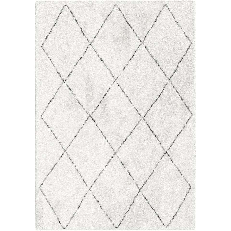 Ijzig Ordelijk Spektakel Vloerkleed Lizzano - wit - 200x290 cm | Leen Bakker