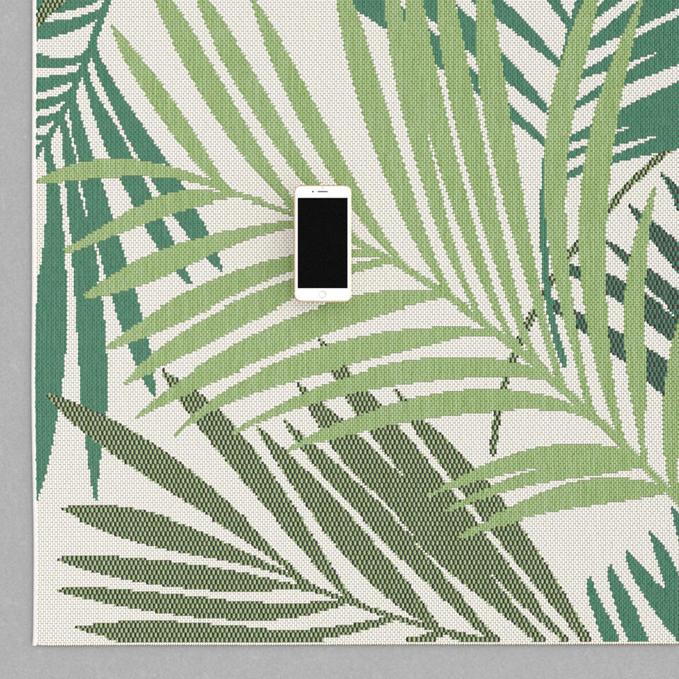Vloerkleed Lerale - groen - 160x230 cm