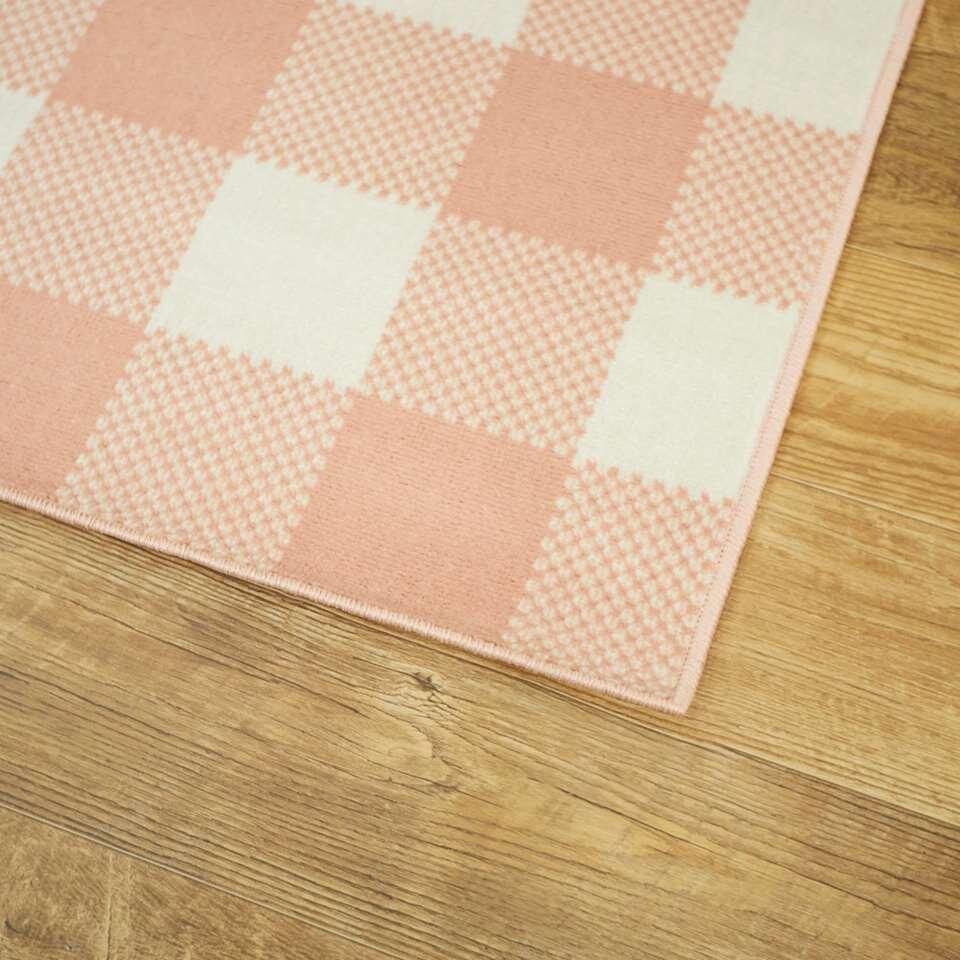 Vloerkleed Tindari - roze - 80x213 cm