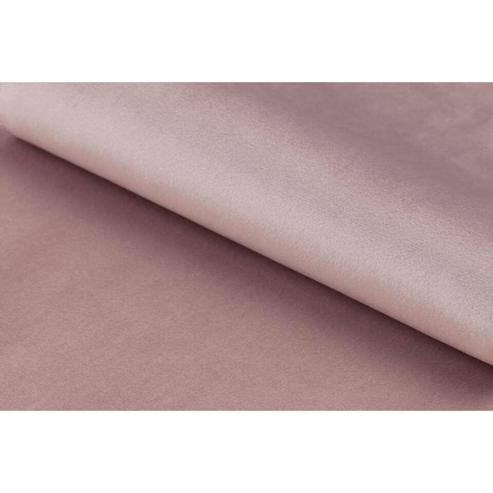 Bankje Gaby - fluweel - roze - 45x95x38 cm