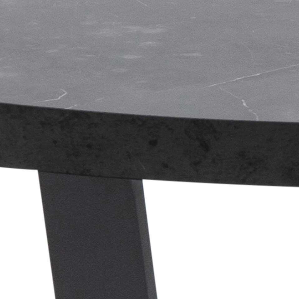 Salontafel Alma - zwart - 44x77x77 cm