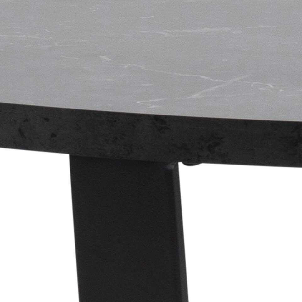 Eetkamertafel Alma - zwart - 75xØ110 cm