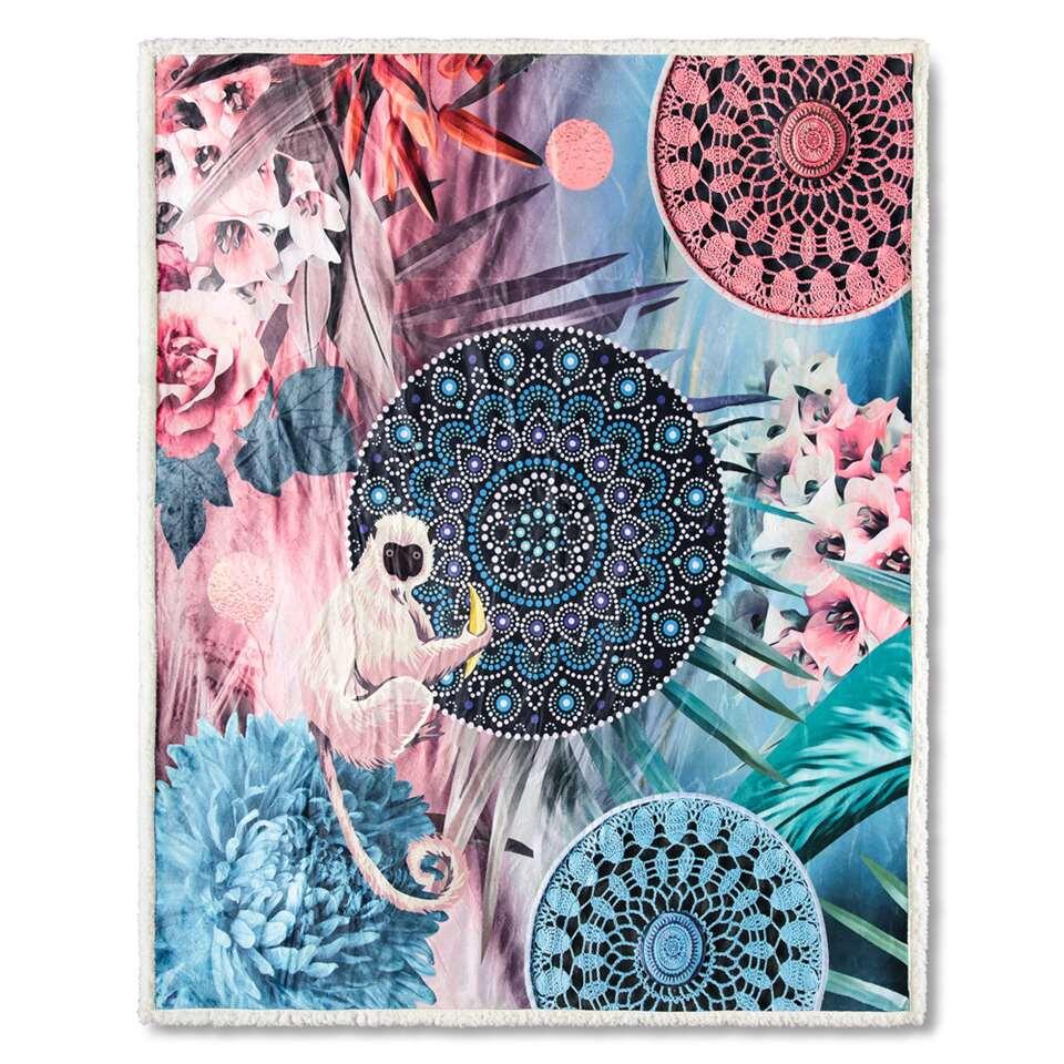 Leen Bakker HIP plaid Zoya multikleur 130x160 cm online kopen