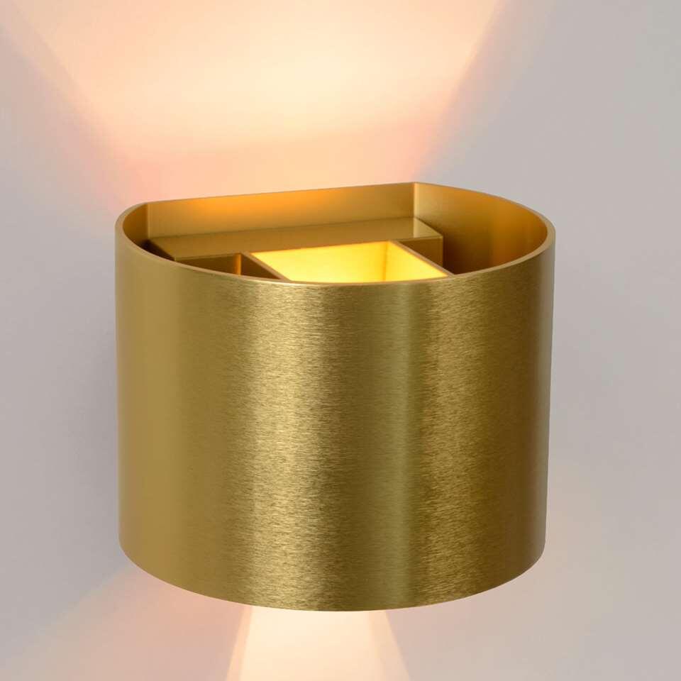 Lucide wandlamp Xio rond - mat goud