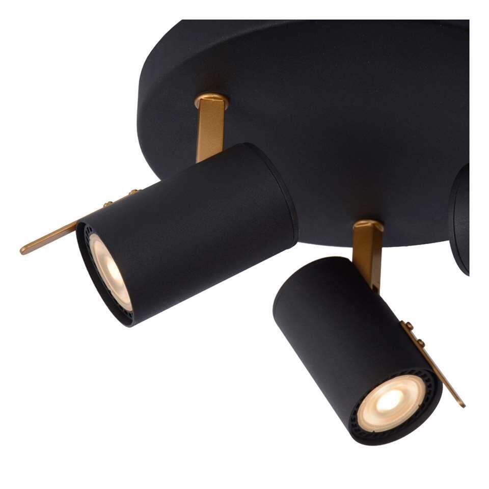 Lucide wandlamp Grony 3-lamp - zwart