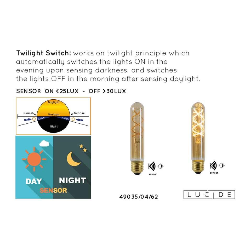 Lucide LED Bulb Twilight Filament lamp E27 4W - amber - Ø3 cm