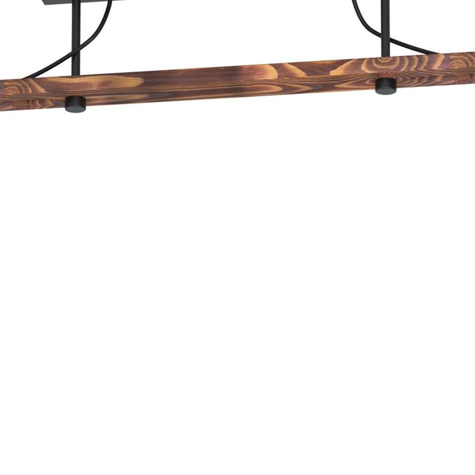 EGLO hanglamp Hodsoll 2-lichts - zwart/bruin