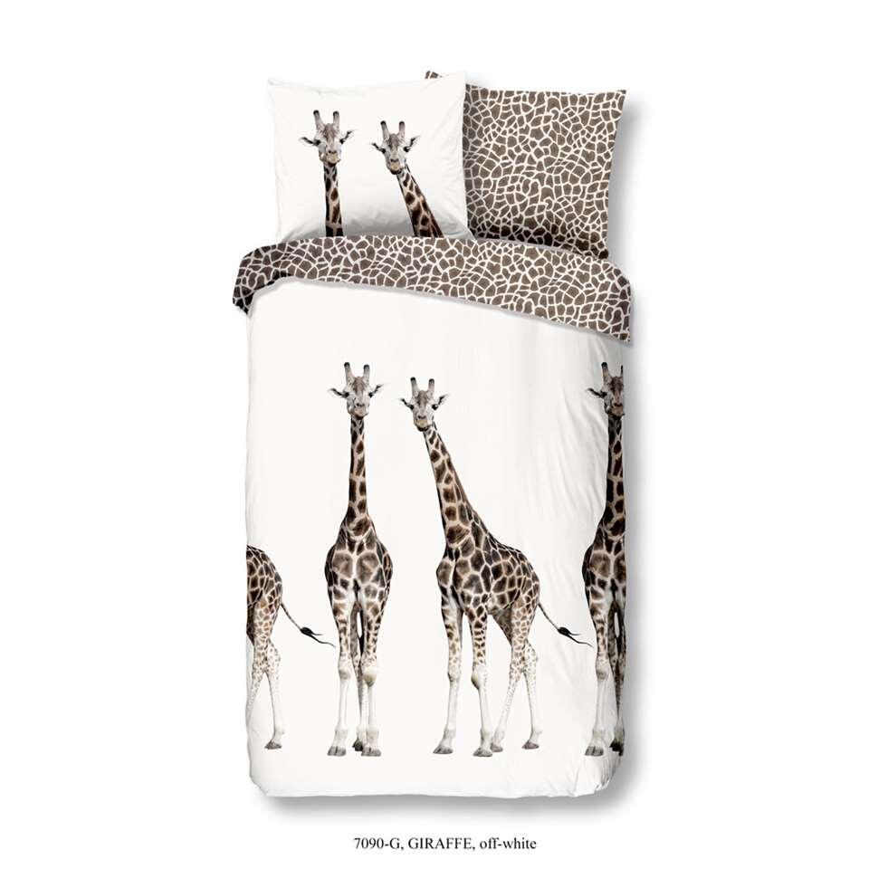 Speel Scheiden voorkomen Good Morning kinderdekbedovertrek Giraffe - ecru - 140x200/220 cm | Leen  Bakker