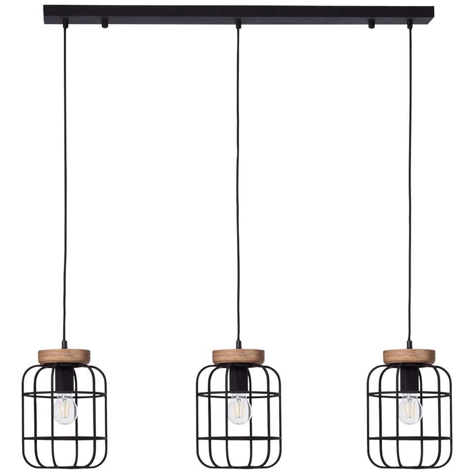 Brilliant hanglamp Gwen 3-lichts - zwart