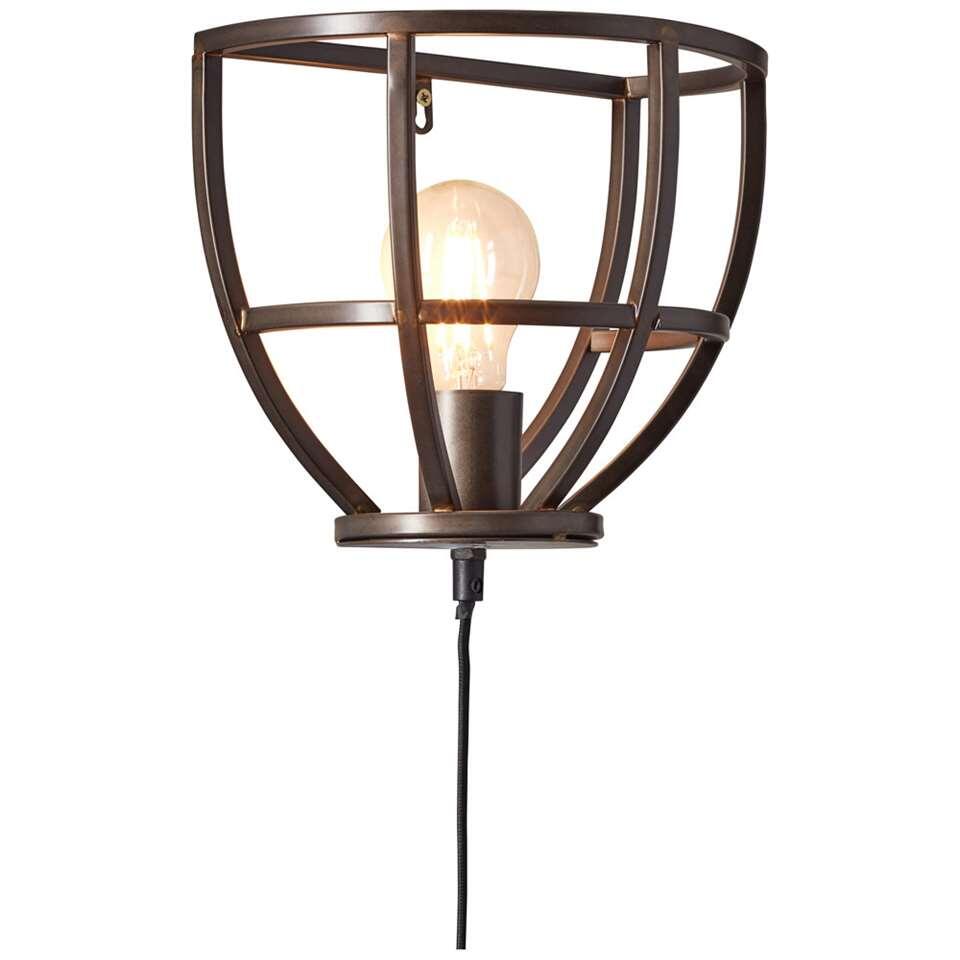Brilliant wandlamp - zwart - E27 | Leen Bakker