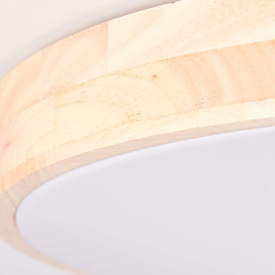 Brilliant plafondlamp Slimline - LED - houtlook - 49 cm