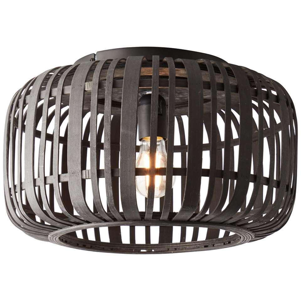 Iedereen Onbelangrijk materiaal Brilliant plafondlamp Woodrow 1-lichts - zwart - 39,5 cm | Leen Bakker