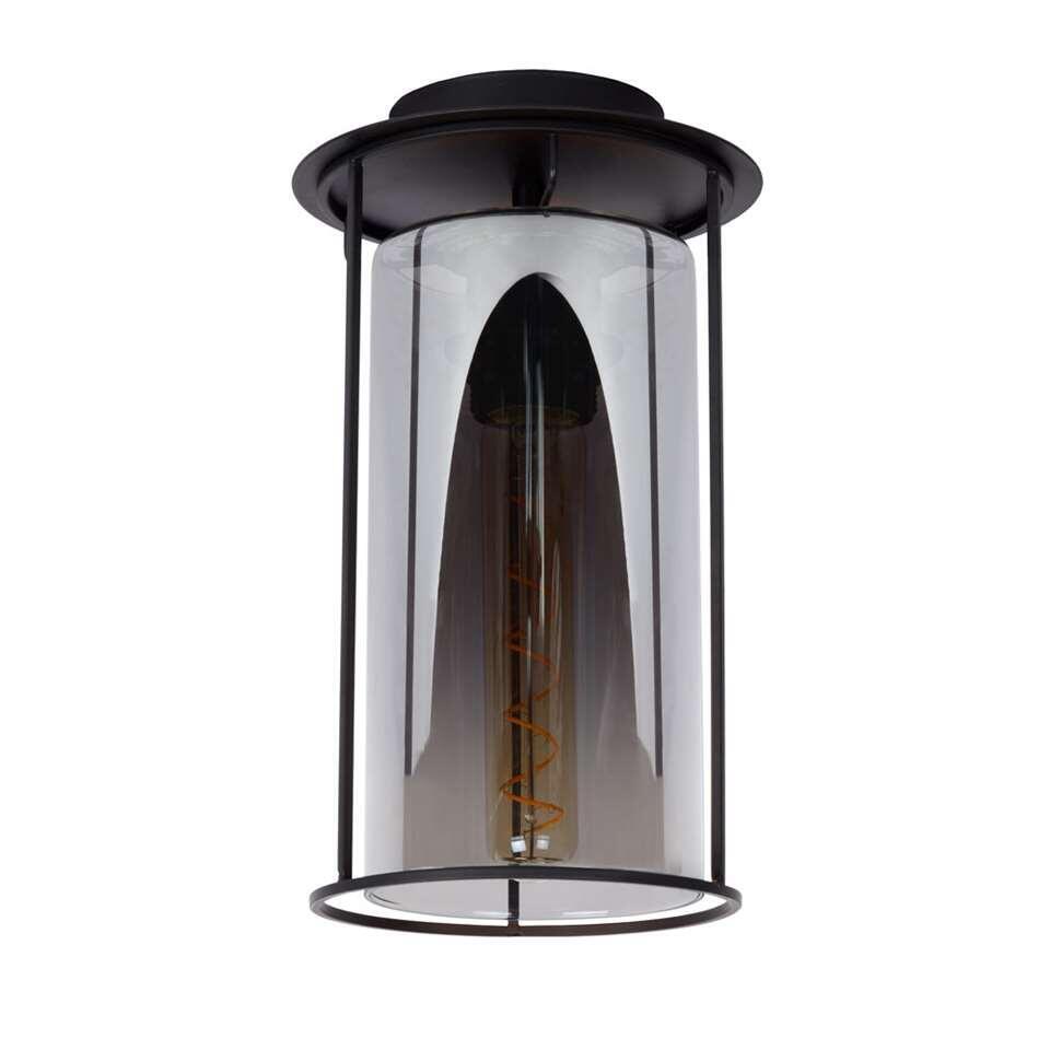 Lucide plafondlamp Dounia - zwart - Ø17 cm