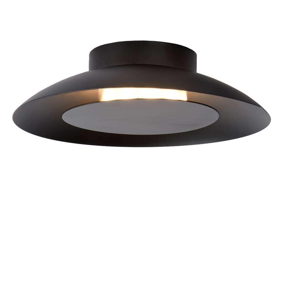 Lucide plafondlamp Foskal - zwart - Ø21,5 cm