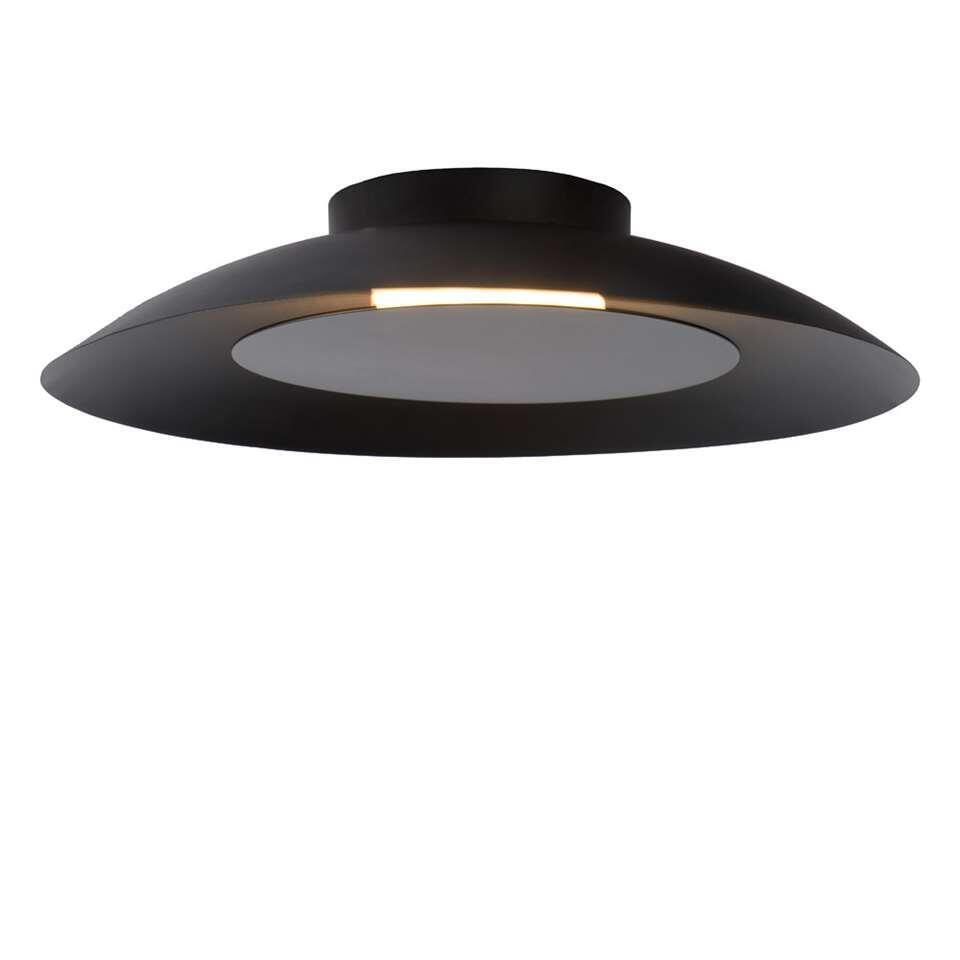 Lucide plafondlamp Foskal - zwart - Ø34,5 cm