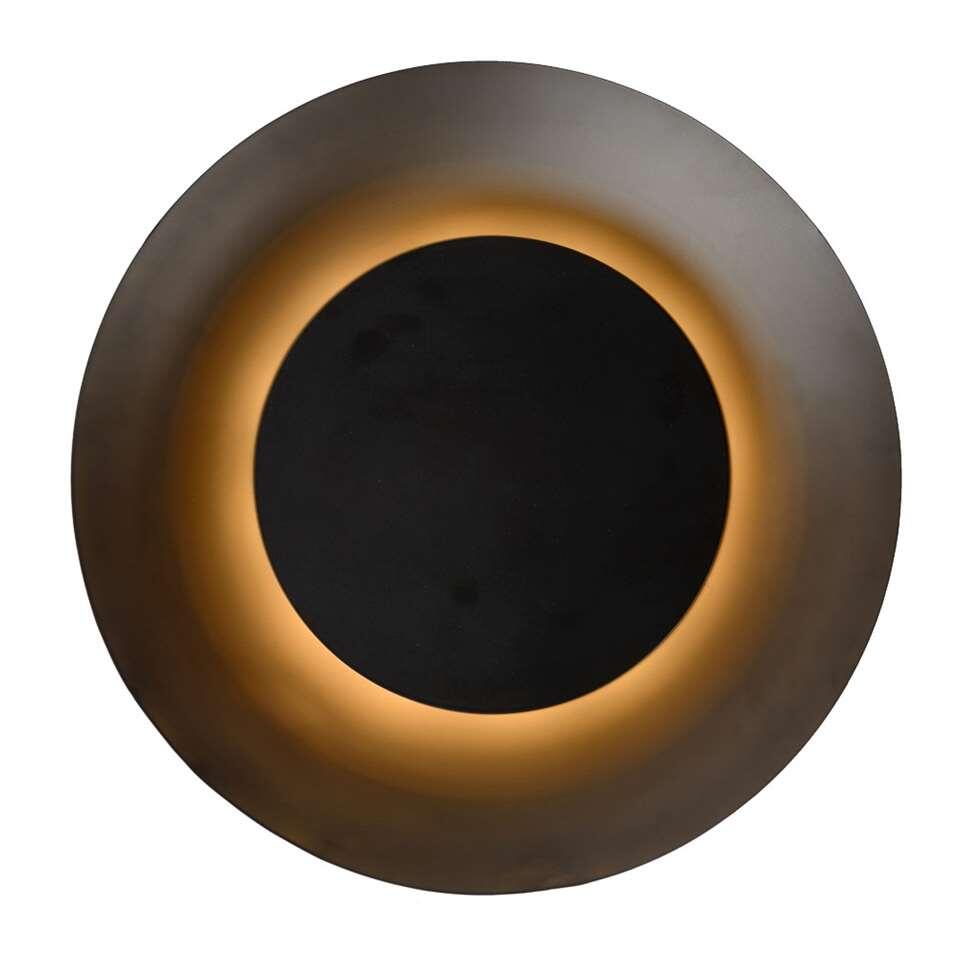 Lucide plafondlamp Foskal - zwart - Ø34,5 cm