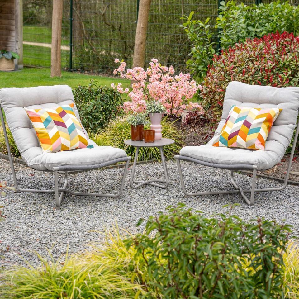 Garden Impressions Zensa loungeset 3-delig - taupe | Leen Bakker