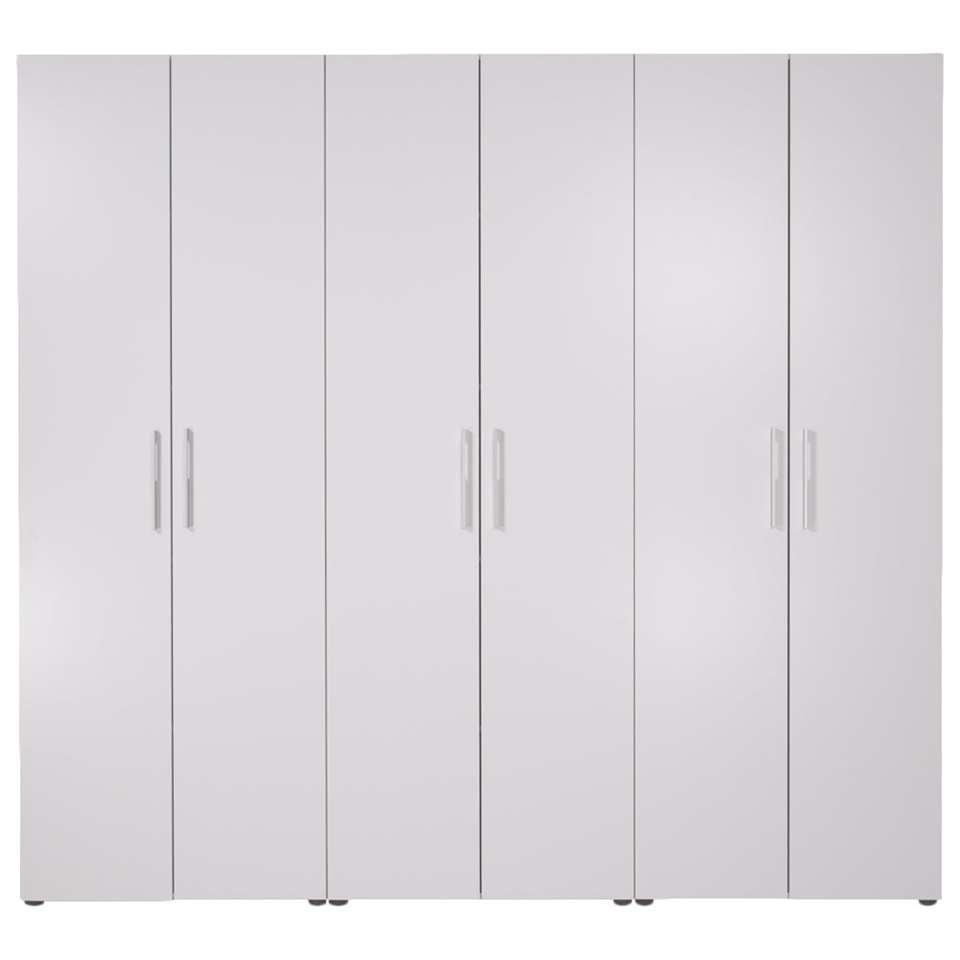 Smartbox kledingkast wit leg/hang 220x240x60 cm Leen Bakker