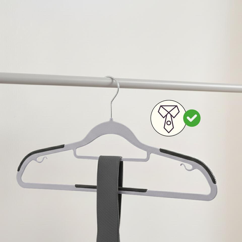 esowemsn 12 stks Siliconen Kleding Hanger Vaste Haak Winddicht Hanger Spacer Anti-Off Hanger Bevestiging Ring Haken Beste voor Binnen & Outdoor