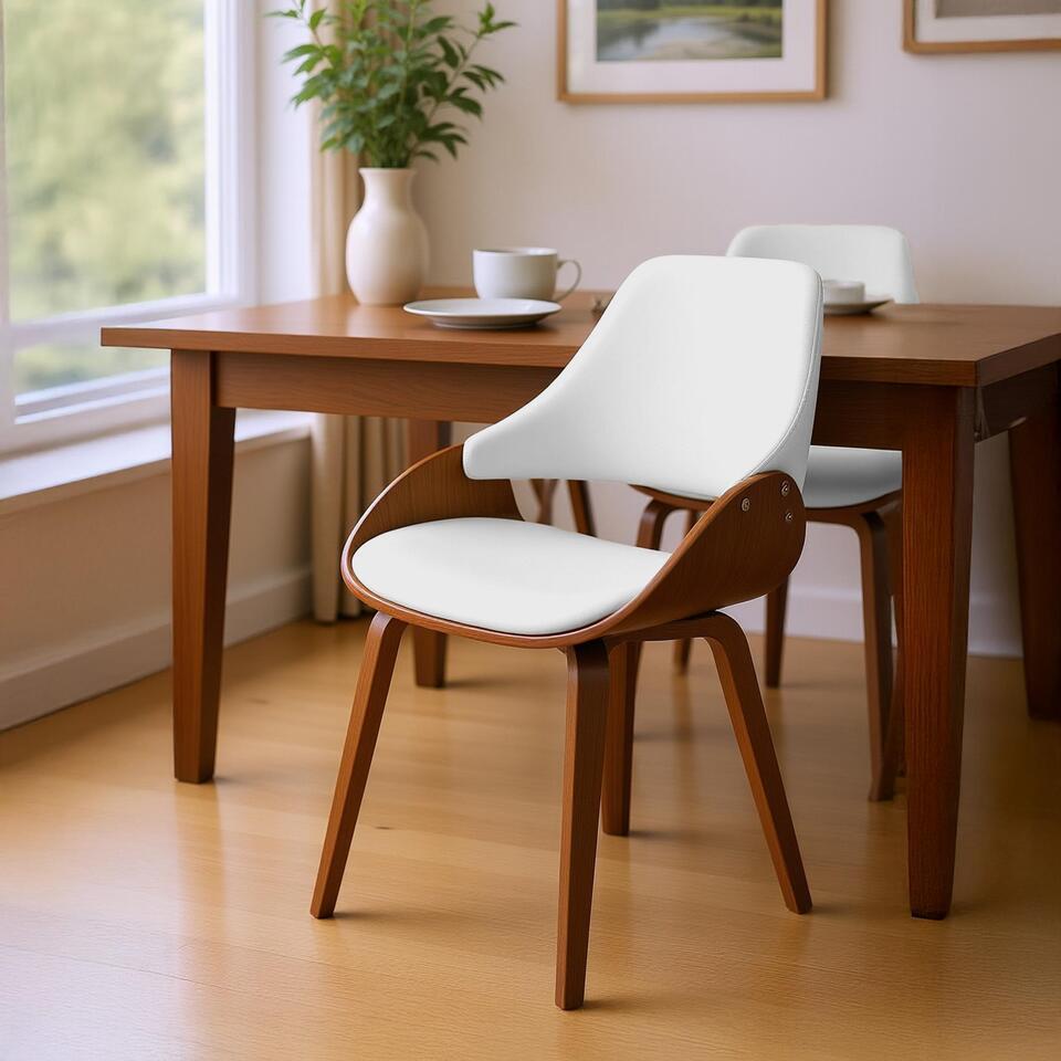 Eetkamerstoel Bruce - Draaipoot - Diverse kleuren - Gratis bezorgd - Houten Meubel Outlet