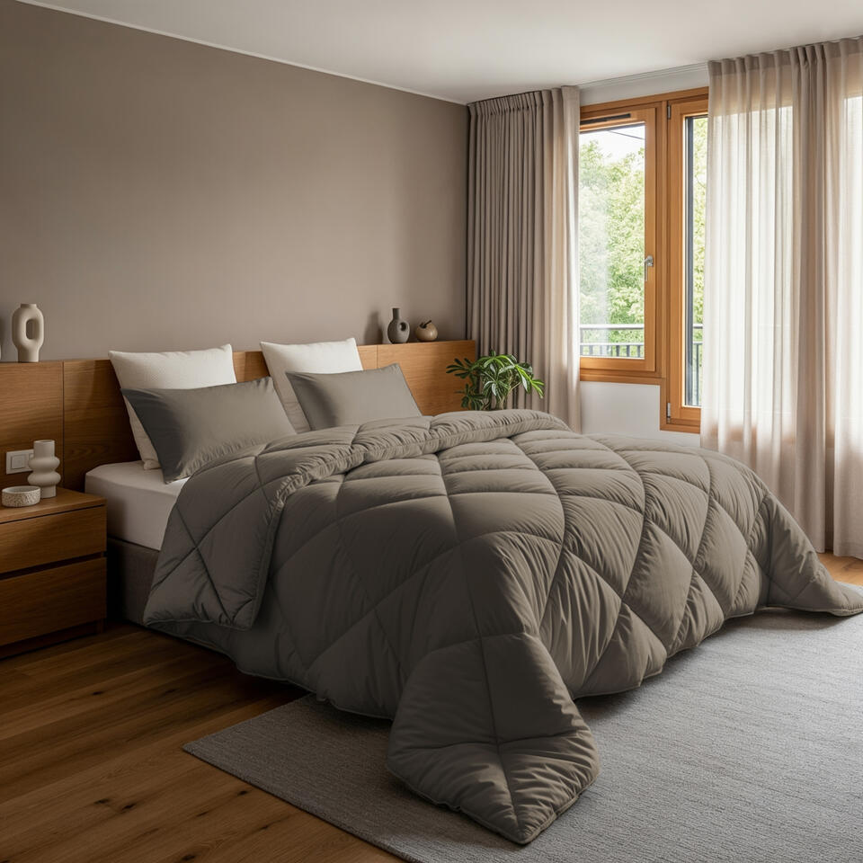FamHarbor Super kingsize dekbed, dekbedovertrek zonder overtrek met 3D