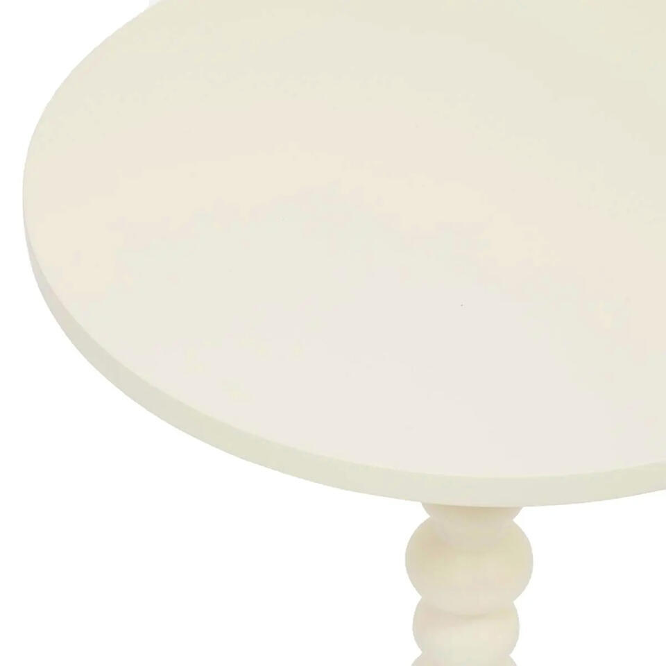 Ronde Salontafel Wit 85 cm Melamine Orin